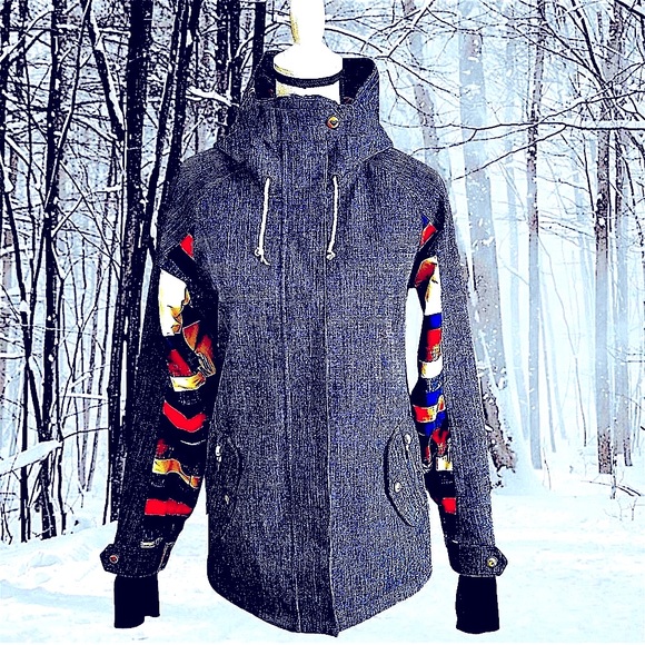 EUC! ROXY WOMAN’S LODGE JACKET DENIM BLUE - Picture 2 of 14